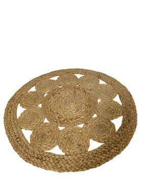 New Threshold Decorative Charger Lot of 2 Round Woven Basket 15 in round